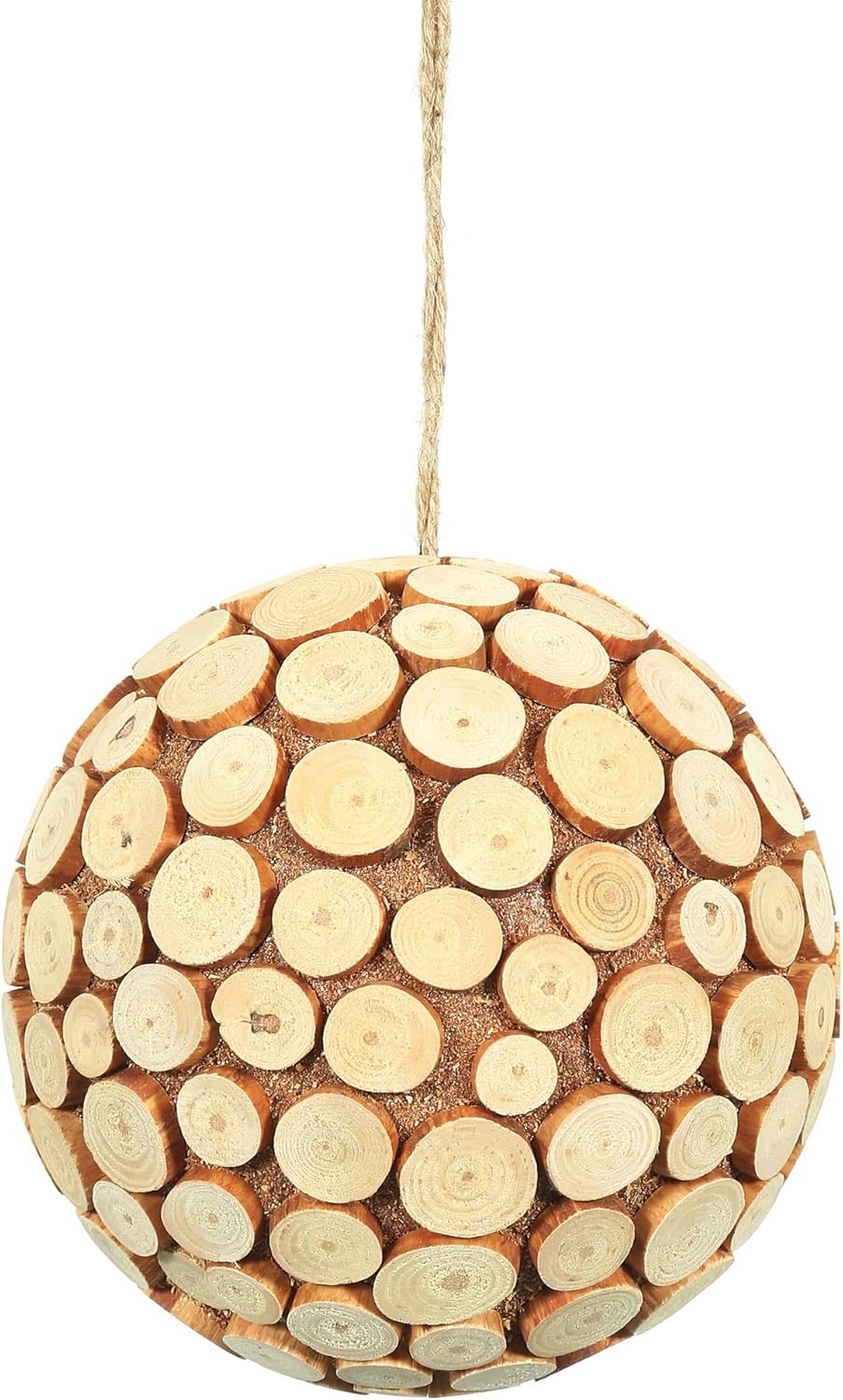 Vickerman 4" Pine Chip Ball Ornament, 3 per Box