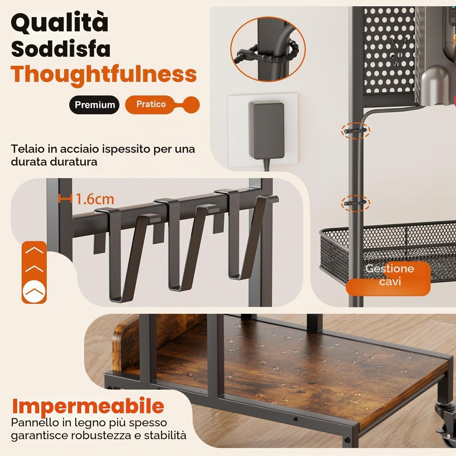 Bikoney Supporto in Metallo per aspirapolvere Compatibile con Dyson V15 V12 V11 V10 V8 V7 V6 Gen5, Stazione autoportante Stabile con Supporto Accessori e organizzatore per aspirapolvere Senza Filo | Per Gen5 V15 V11 V8 V7 V6, supporto per accessori e dock
