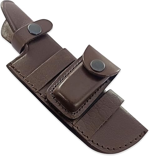 Miniatura 8 de Cuchillo de caza de hoja fija Tracker Hecho a mano personalizado Acero de Damasco 10 pulgadas Tracker Cuchillo - Mango Micarta negro agarre perfecto