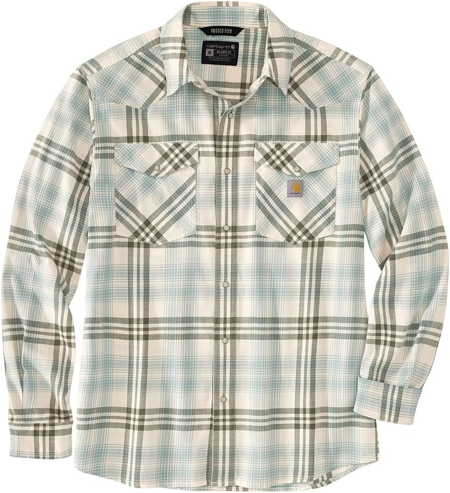 Carhartt Men's 106430 Montana Rugged Flex Relaxed Fit Lightweight Long-Sleeve S - 4X-Large Regular - Patina