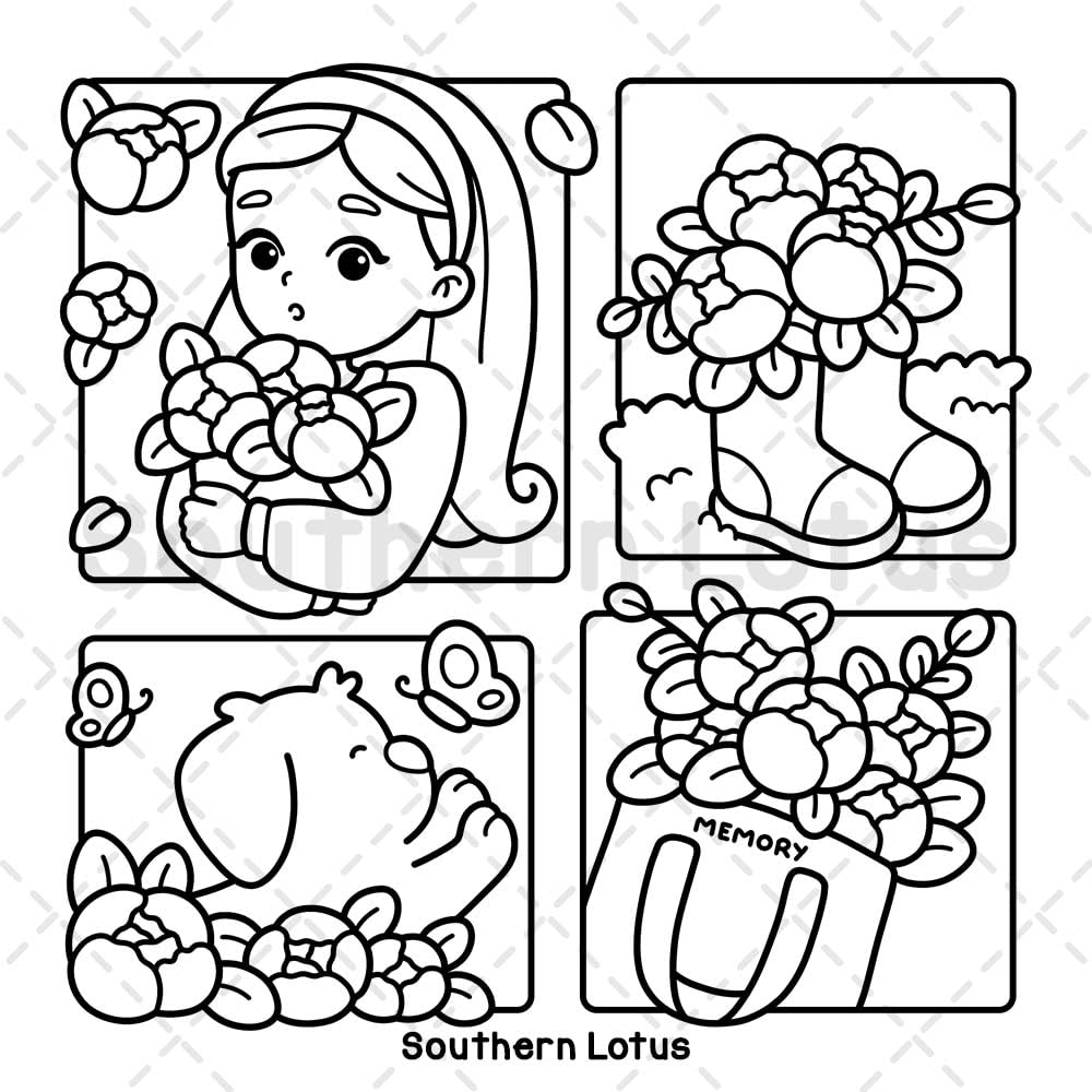 Girl Spaces: Coloring Book for Adults and Teens Featuring Cozy Moments and Girly Things, Cute Drawings for Relaxation and Stress Relief