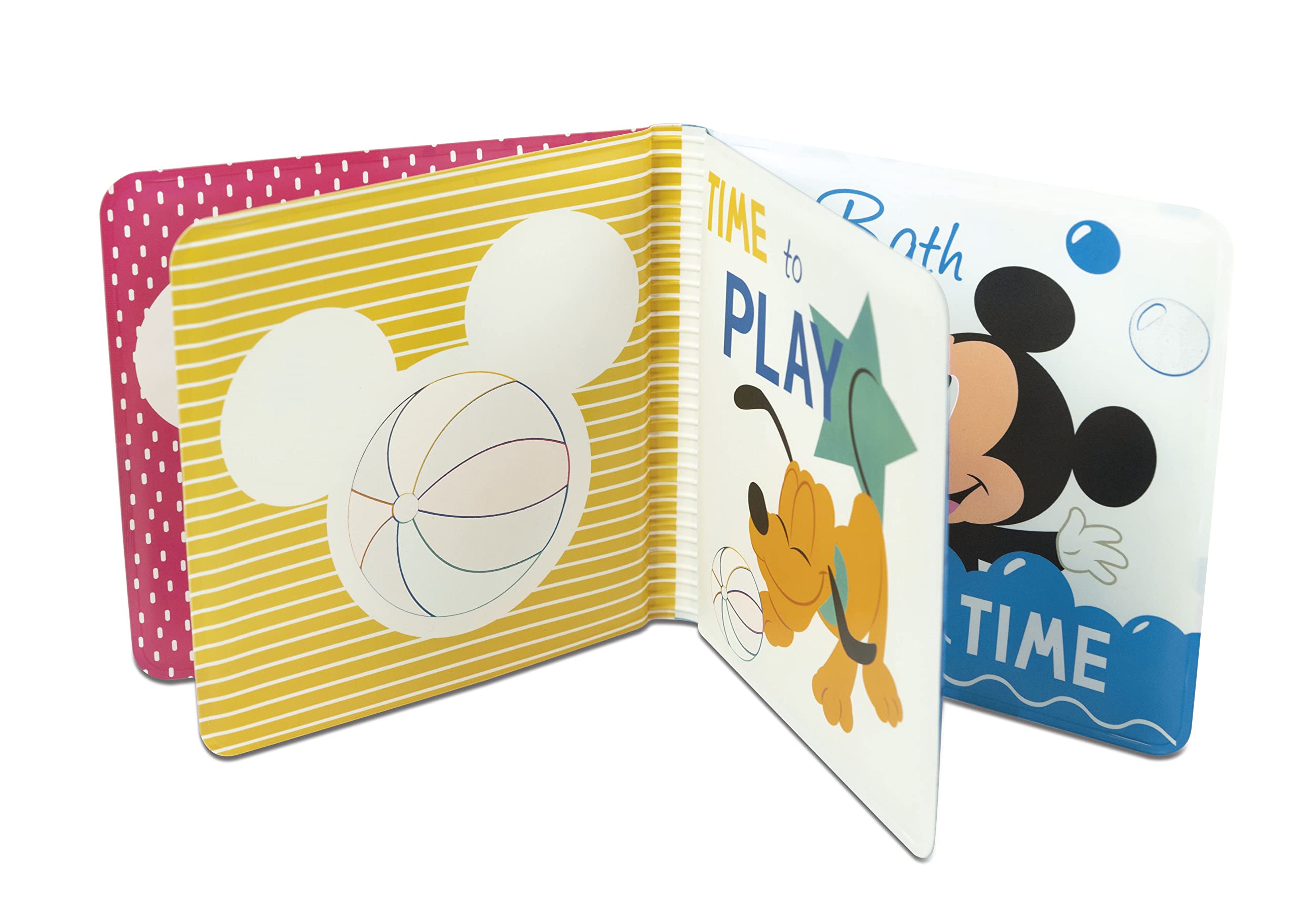 Clementoni - 17720 - Disney Baby My Fun Book - Libro Neonati, Gioco Bambini 6 Mesi, libricino Impermeabile Ideale per Bagnetto, 100% Lavabile in Lavatrice