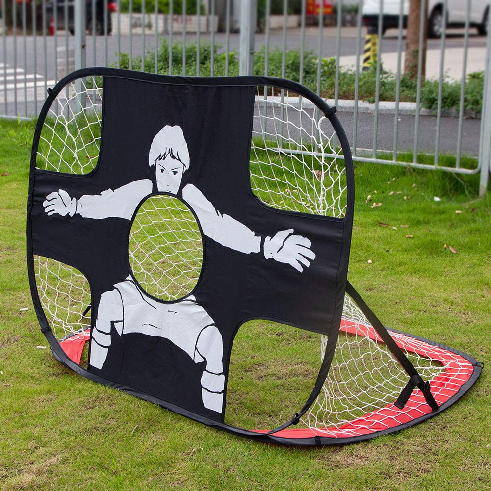 Porta da calcio portatile pieghevole per bambini e ragazzi, porta da calcio pop-up per allenamento in cortile