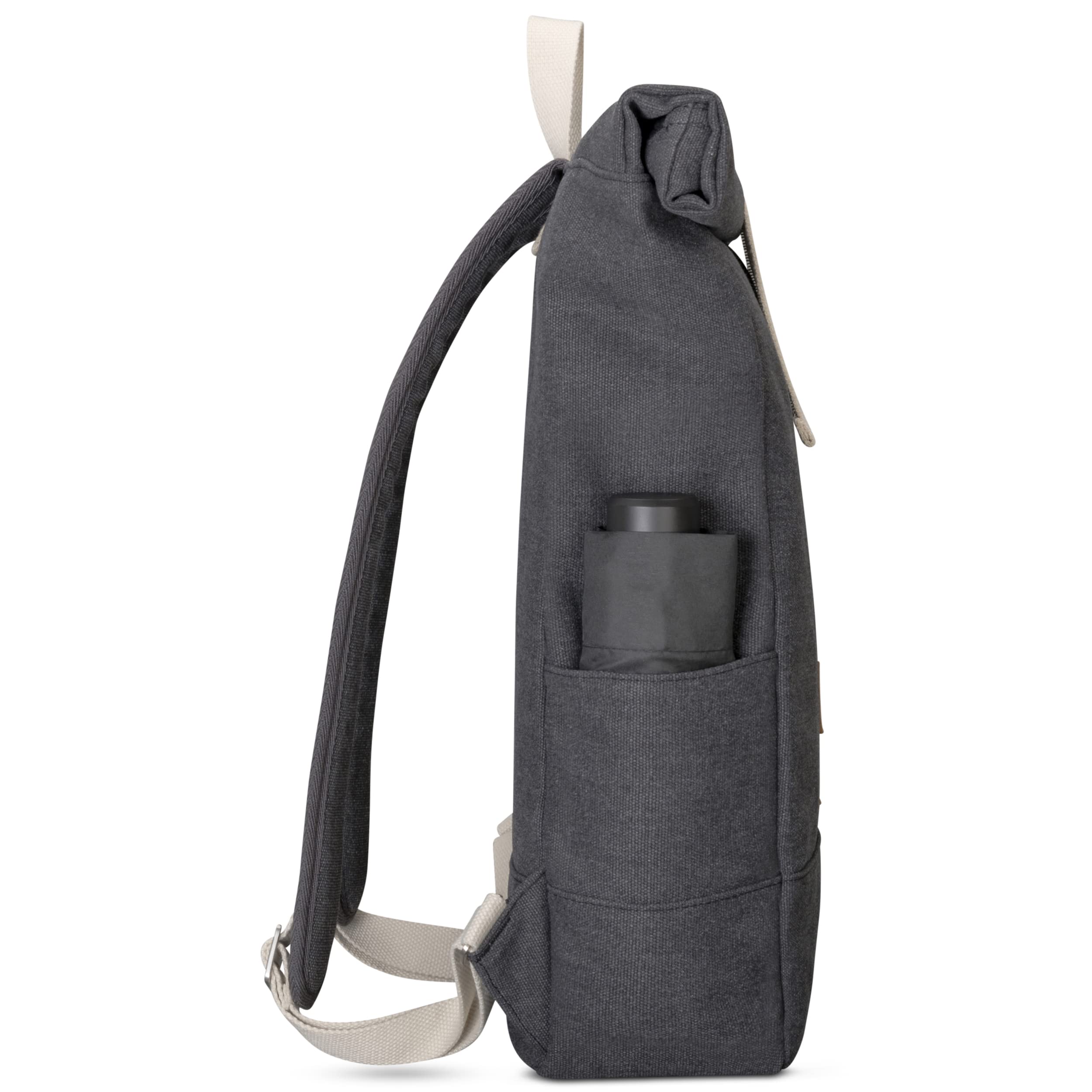 Johnny Urban Zaino Porta PC Donna e Uomo - Adam Medium - Rolltop per Lavoro Viaggio Università - Scomparto per Laptop 15.6 Pollici - Idrorepellente