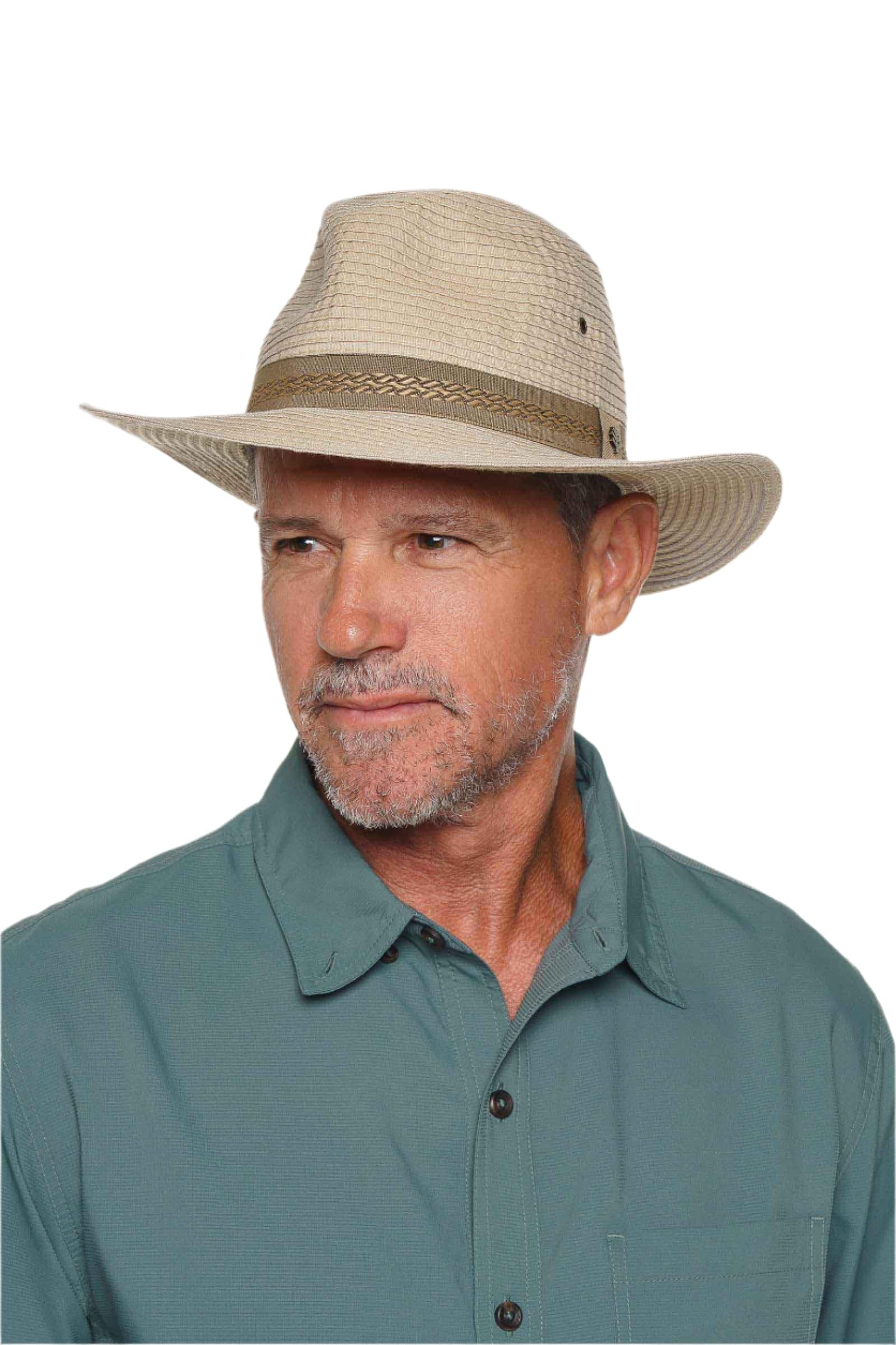 CoolibarUPF 50+ Men's Holden Packable Travel Fedora - Sun Protective