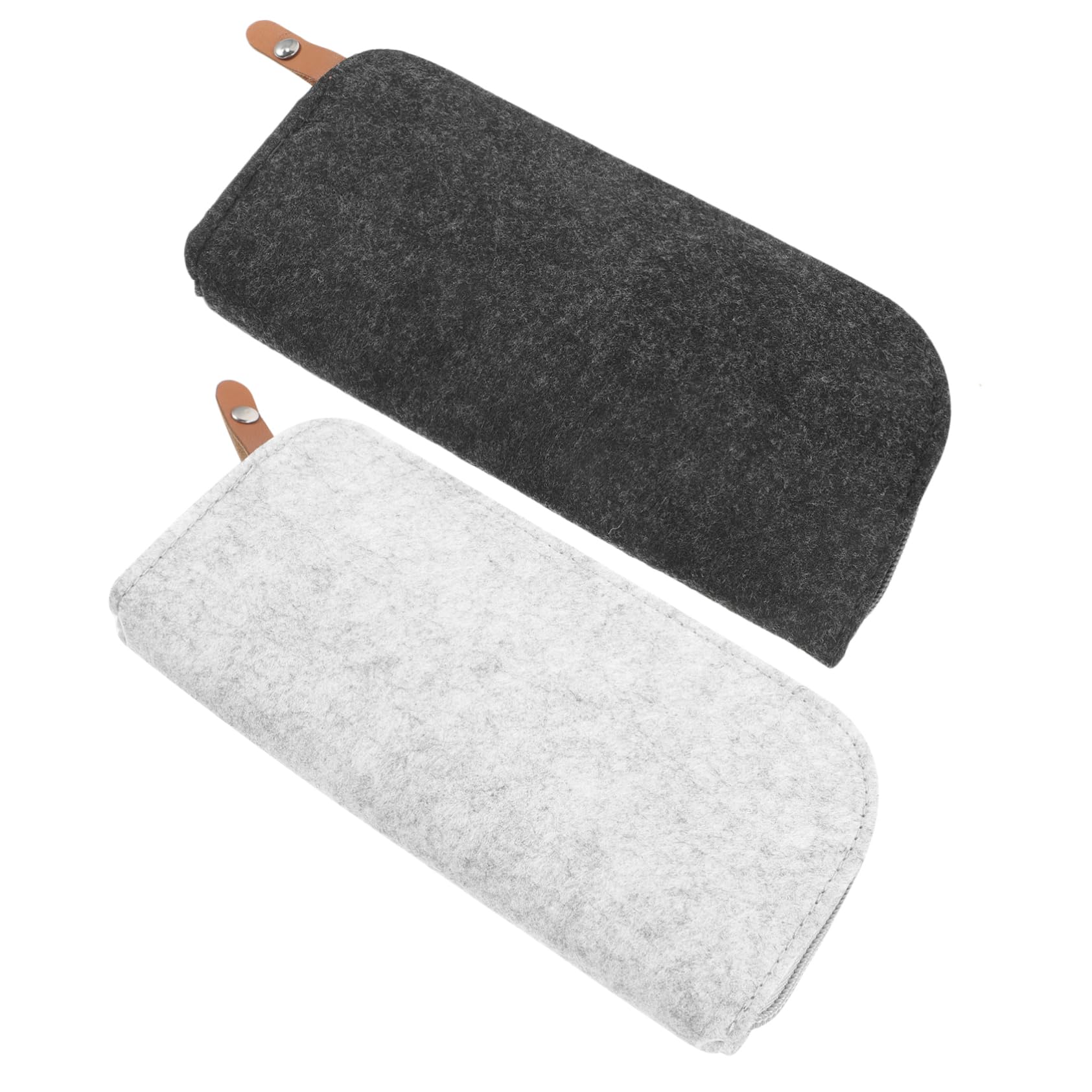 TEHAUX 5 Set Astuccio Marsupio Custodia Multifunzione Forniture Per Ufficio Di Grandi Dimensioni Custodia Per Organizer Sacca A Matita Con Cerniera Portatile Provato 2 Pezzi*5