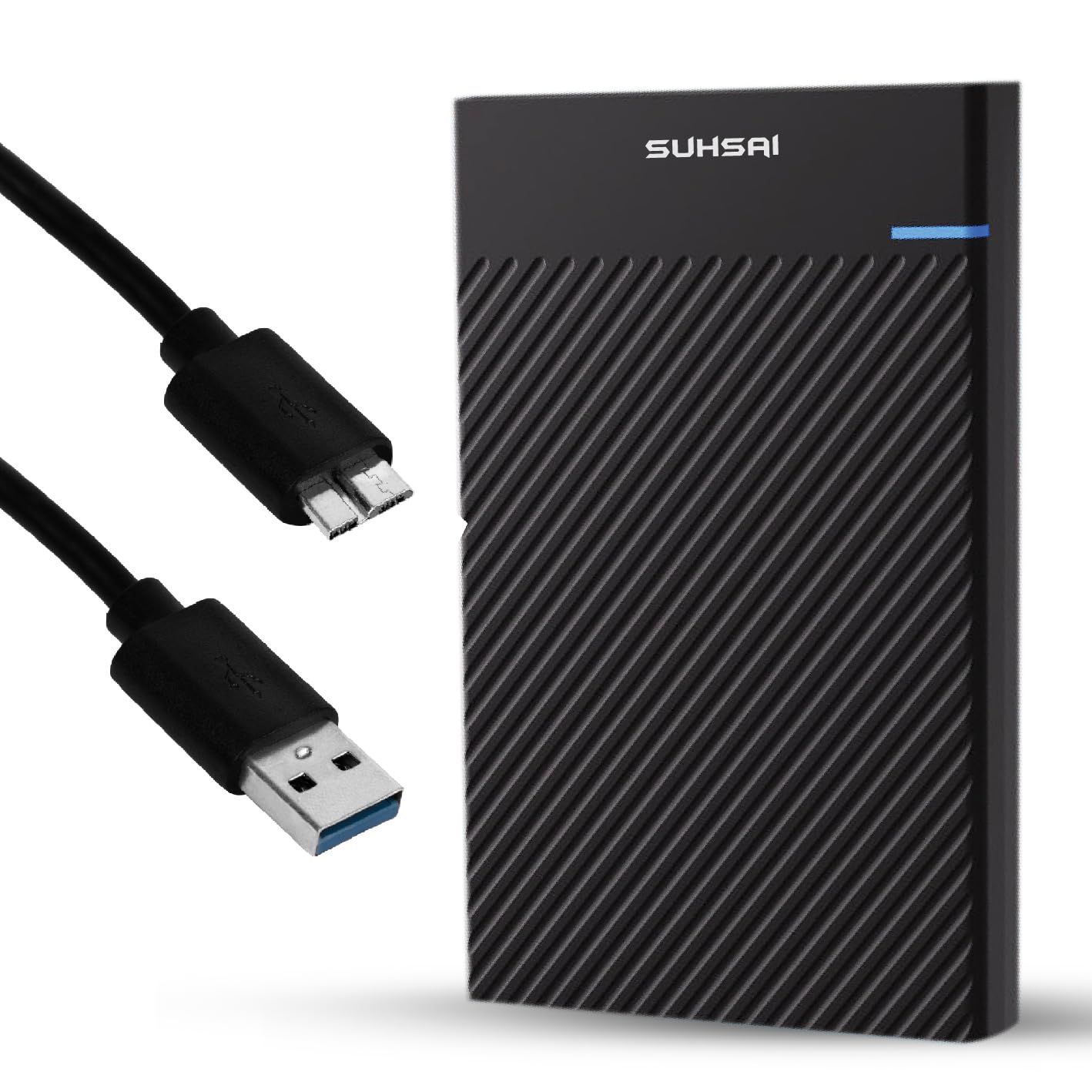 SUHSAI Hard disk esterno da 1 TB USB 3.0 HDD portatile da 2,5 pollici