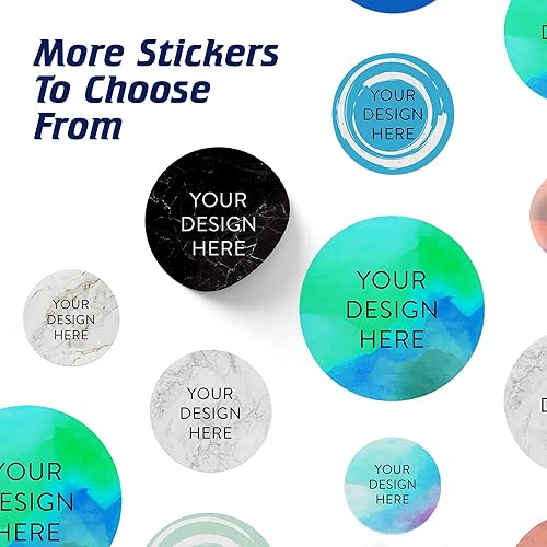 Vista 346 de DayStar Custom Signs & Design - 100 adhesivos de vinilo personalizables, con texto, imagen, diseño y logotipo; adhesivos para logotipo de embalaje