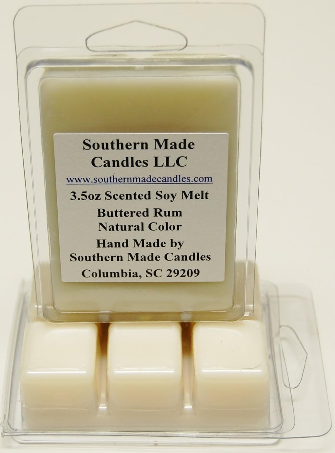 3 Pack 3.5 oz Scented Soy Wax Candle Melts Tarts Buttered