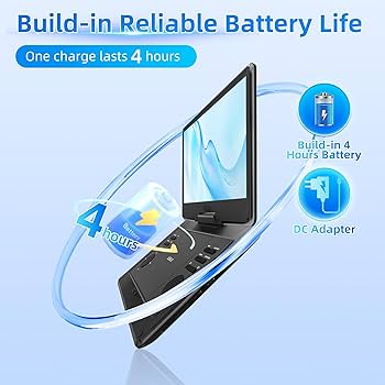 Amazon.co.jp: KPKUE 15.6インチポータブルDVDプレーヤー 13.3インチ