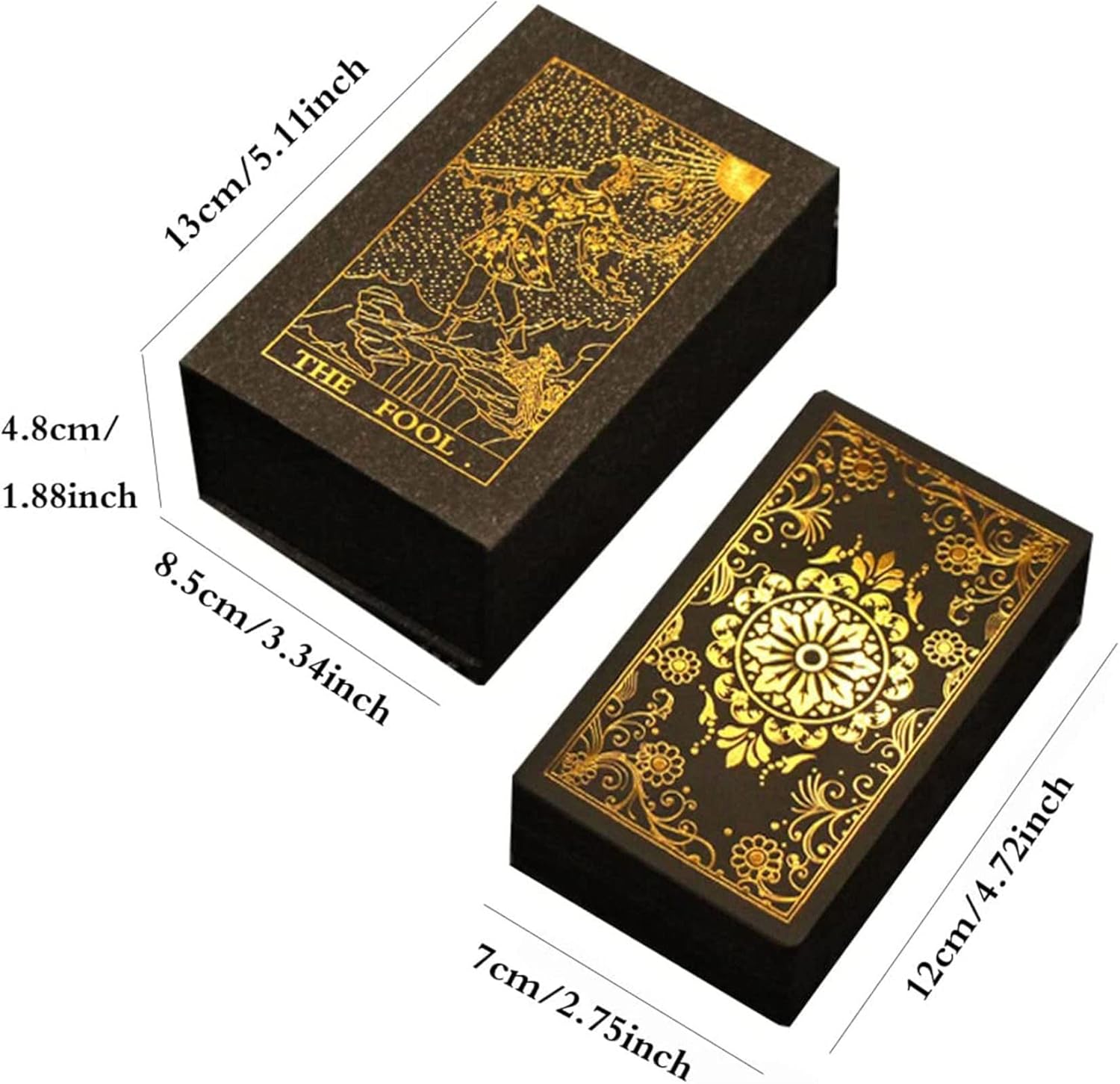 Tarot Cards Deck, Water Proof with Guidebook Divination Oracle 80 Cards, Fortune Telling Game Set for Family Reunion Beginners Expert Readers for Christmas Birthday