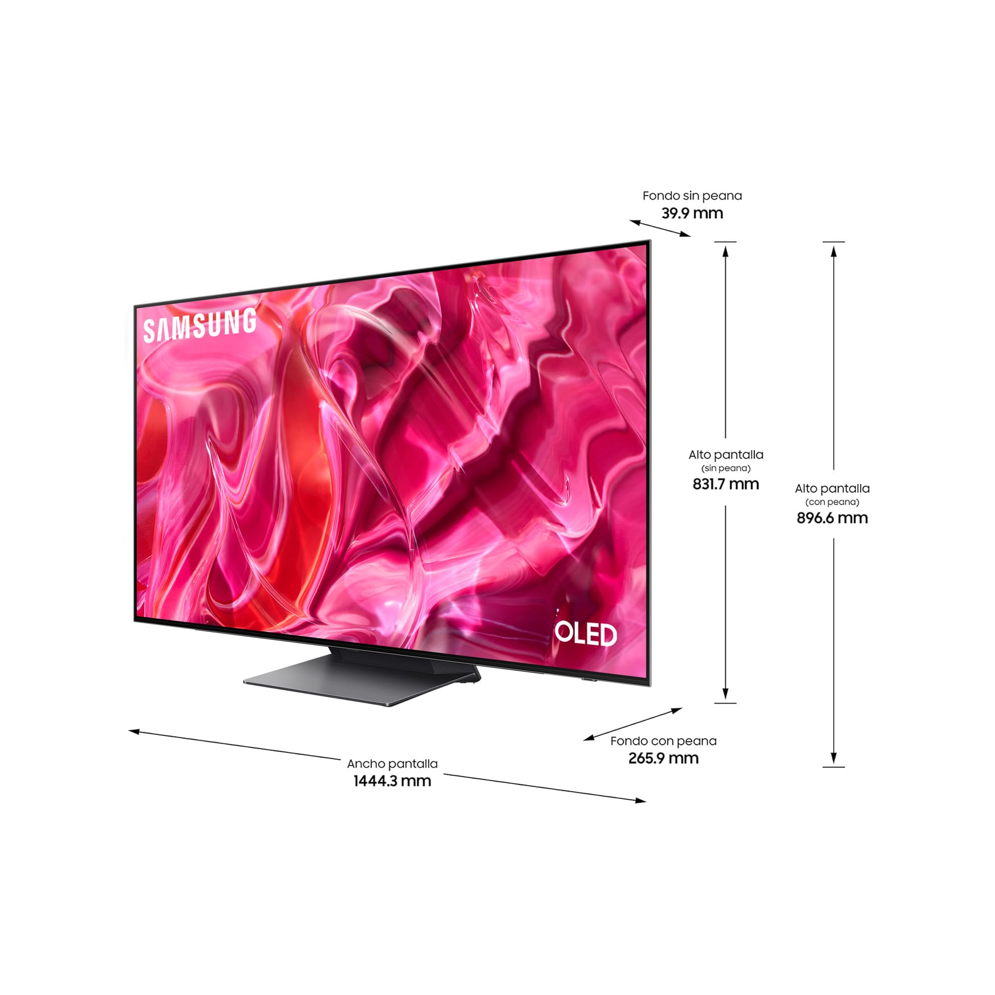 Samsung TV OLED 2023 65S93C - Smart TV de 65" OLED Quantum HDR, Procesador Quantum 4K con IA, Dolby Atmos® y Motion Xcelerator Turbo+