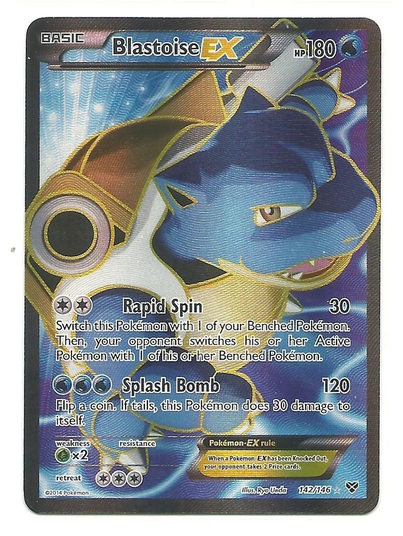 Blastoise Ex Full Art 142/146 Xy Pokemon Card : Amazon.ca: Toys