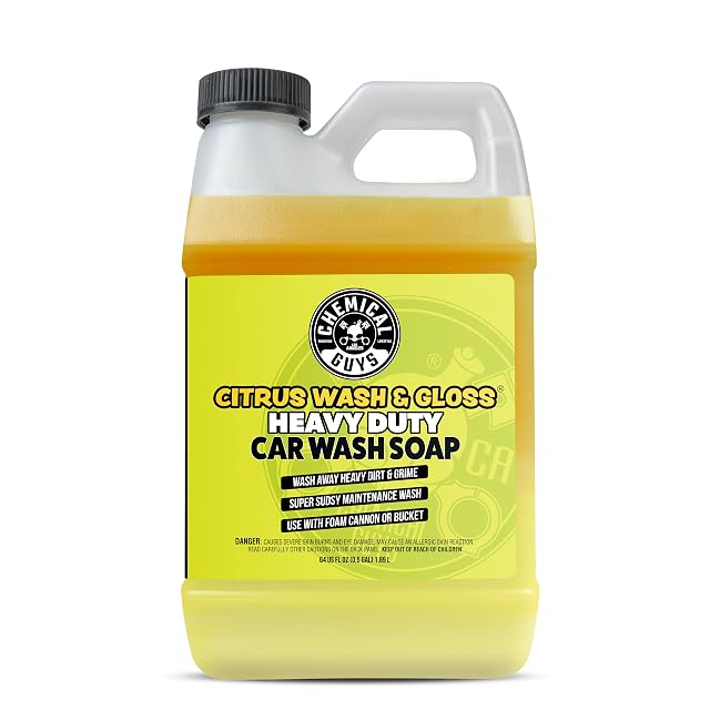 Chemical Guys Citrus Wash Gloss Foaming Car Wash Soap - High Suds Formula Foam Cannon Soap for Foam