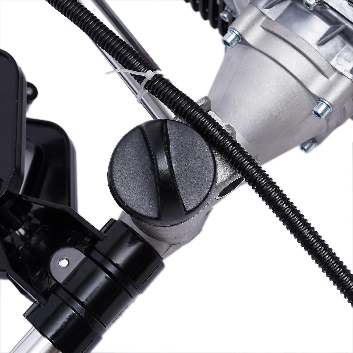 4 Stroke 53.2CC Outboard Fishing Boat Motor Engine, 1.6KW Marine Boat Motor with Air Cooling, Suitable for Inflatable Boat Kayak Canoe Sailboat