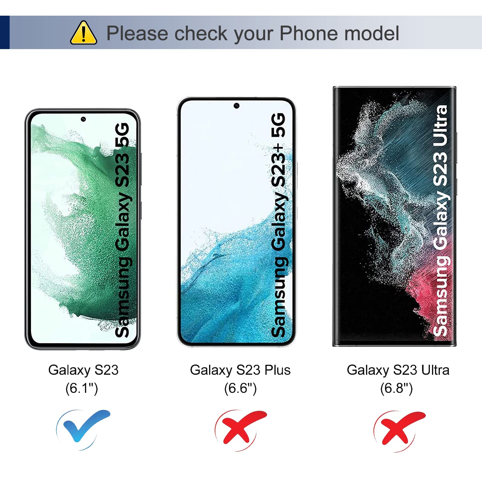 KANVOOS Wallet Case for Samsung Galaxy S23 with Card Holder, PU Leather Cover Kickstand Magnetic Shockproof TPU Bumper Flip Folio Case for Samsung S23 (Black)