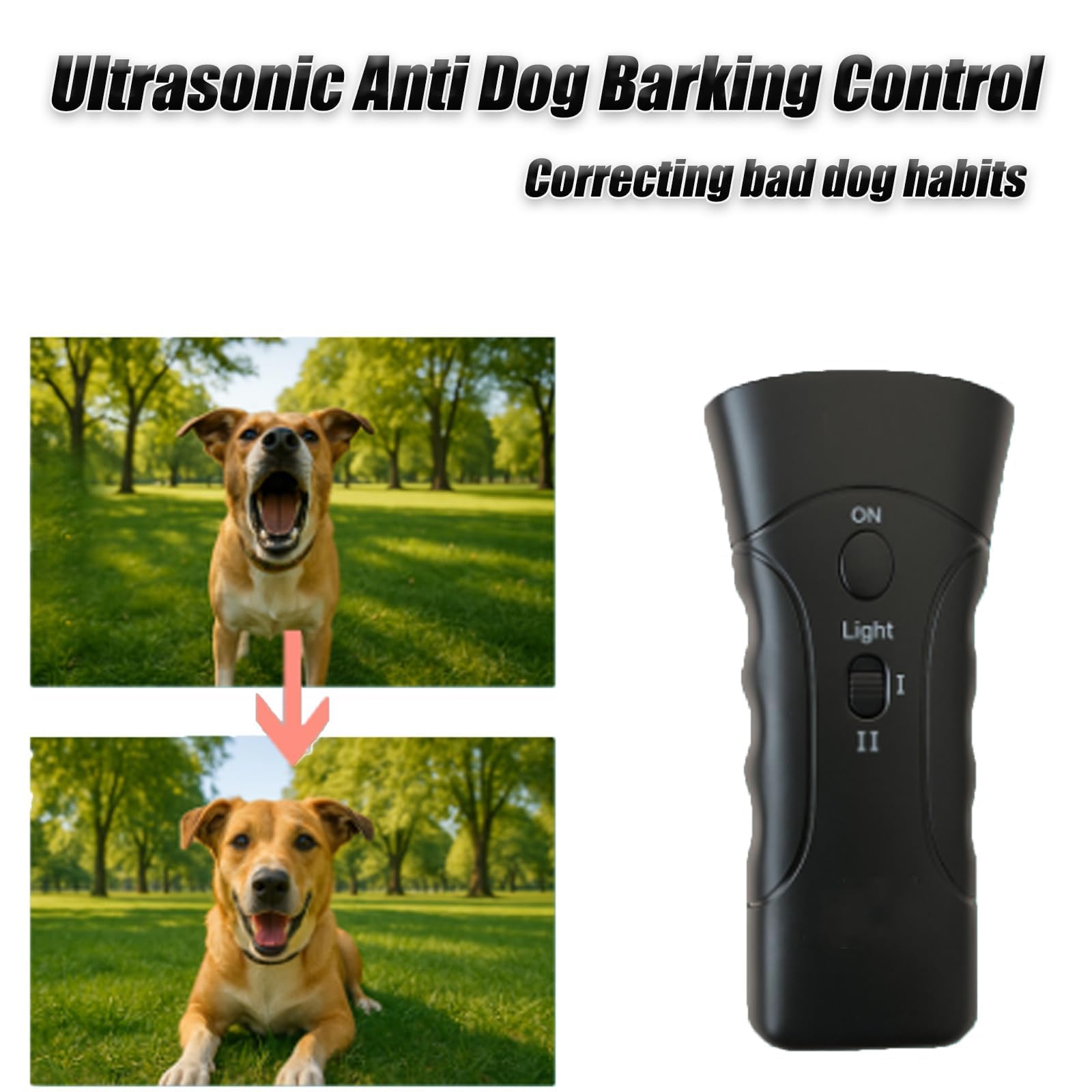 2026 Upgrade Pet Gentle Anti Barking Device with LED Light, Handheld Dog Bark Deterrent, Behavior Training Tool for Indoor and Night Walking (1PC) — view 5