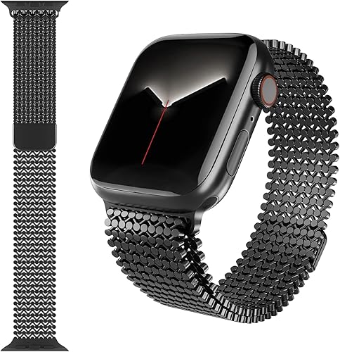 Drevoon Correa delgada compatible con Apple Watch Band 1.496 in 1.575 in 1.614 in 1.654 in 1.732 in 1.772 in 1.929 in, correa de malla de metal Drevoon Correa delgada compatible con Apple Watch Band 1.496 in 1.575 in 1.614 in 1.654 in 1.732 in 1.772 in 1.929 in, correa de malla de metal