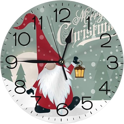 Miniatura 9 de Delerain White Tigers - Reloj de pared redondo, silencioso y sin tictac, funciona con pilas, reloj decorativo para dormitorio, cocina, hogar,