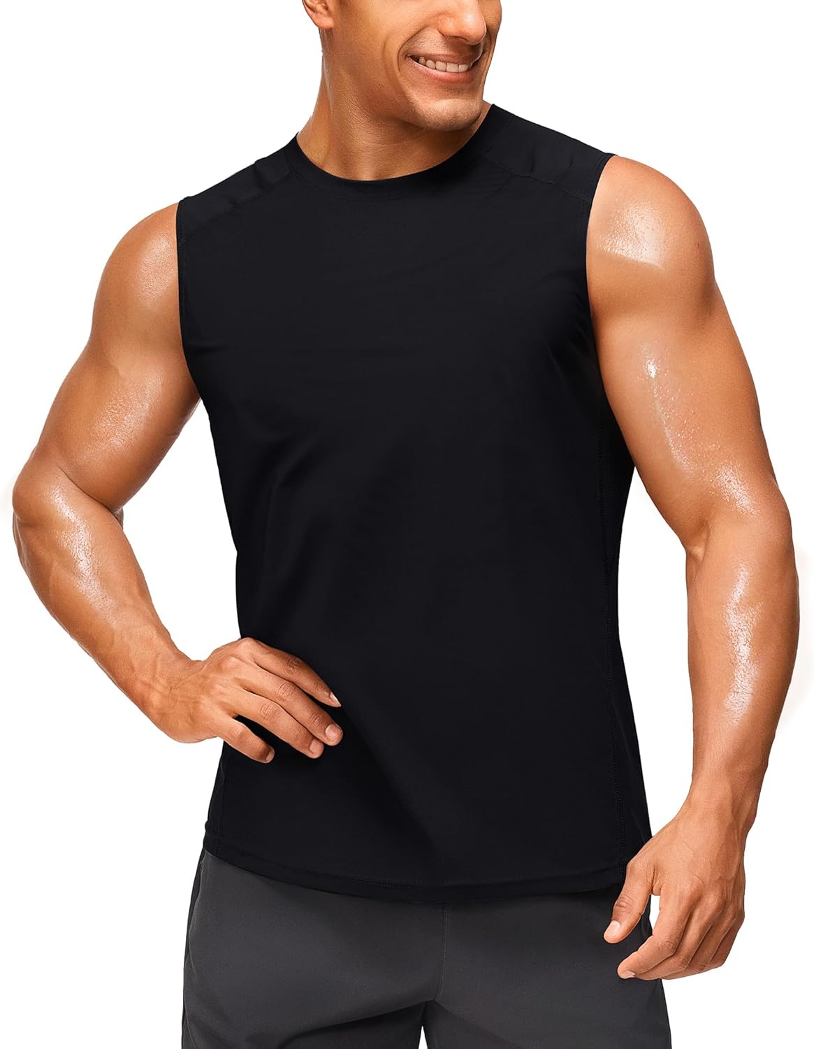 Junlan Sauna Suit for Men - Sleeveless Sauna Shirt Sweat Vest for GYM Workout - Image 4