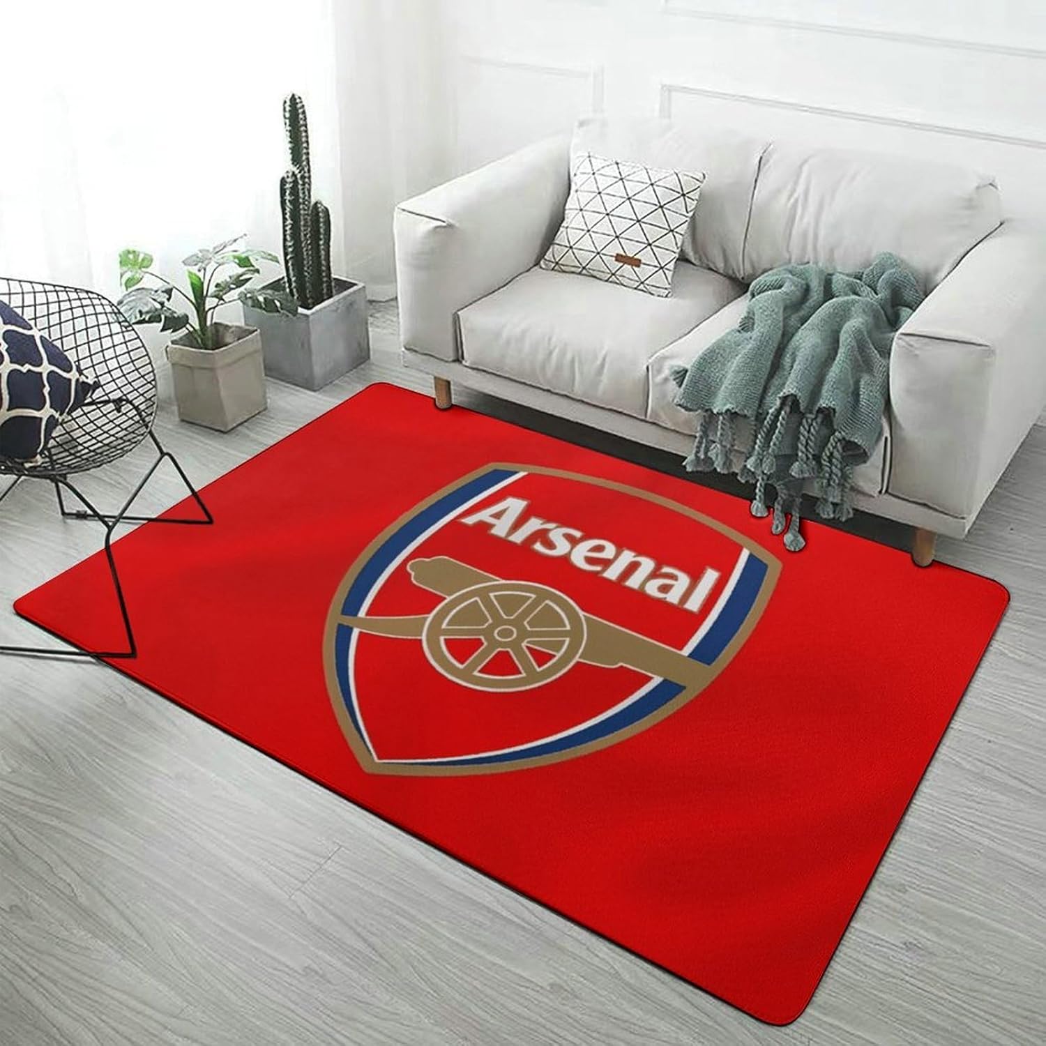 カーペット アーセナルfc グッズ ラグマット ラグ 絨毯 大判 じゅうたん 洗える ふわふわ フロアマット リビングマット おしゃ