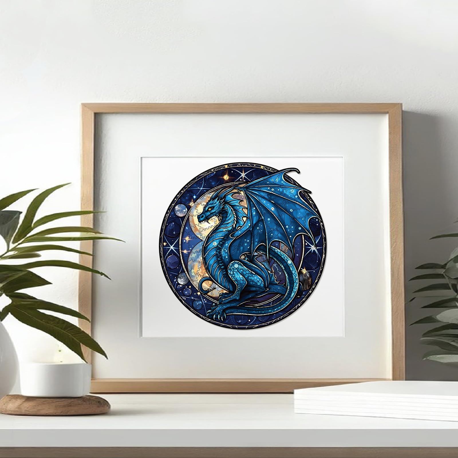Puzzle In Legno Per Adulti 200 Pezzi, Forma Animale 29x28,2 Cm, Decorazione Casa Ecologica Con Supporto E Scatola Regalo - 2