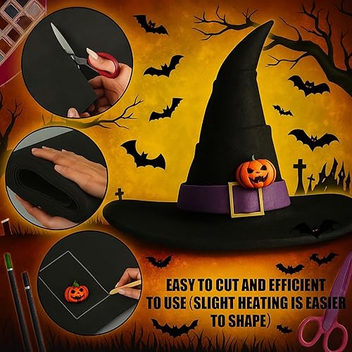 Miniatura 3 de Frienda Hoja grande de espuma EVA de 35 x 118 pulgadas, espuma de EVA negra, para cosplay, rollo grueso antideslizante para disfraces, armadura,