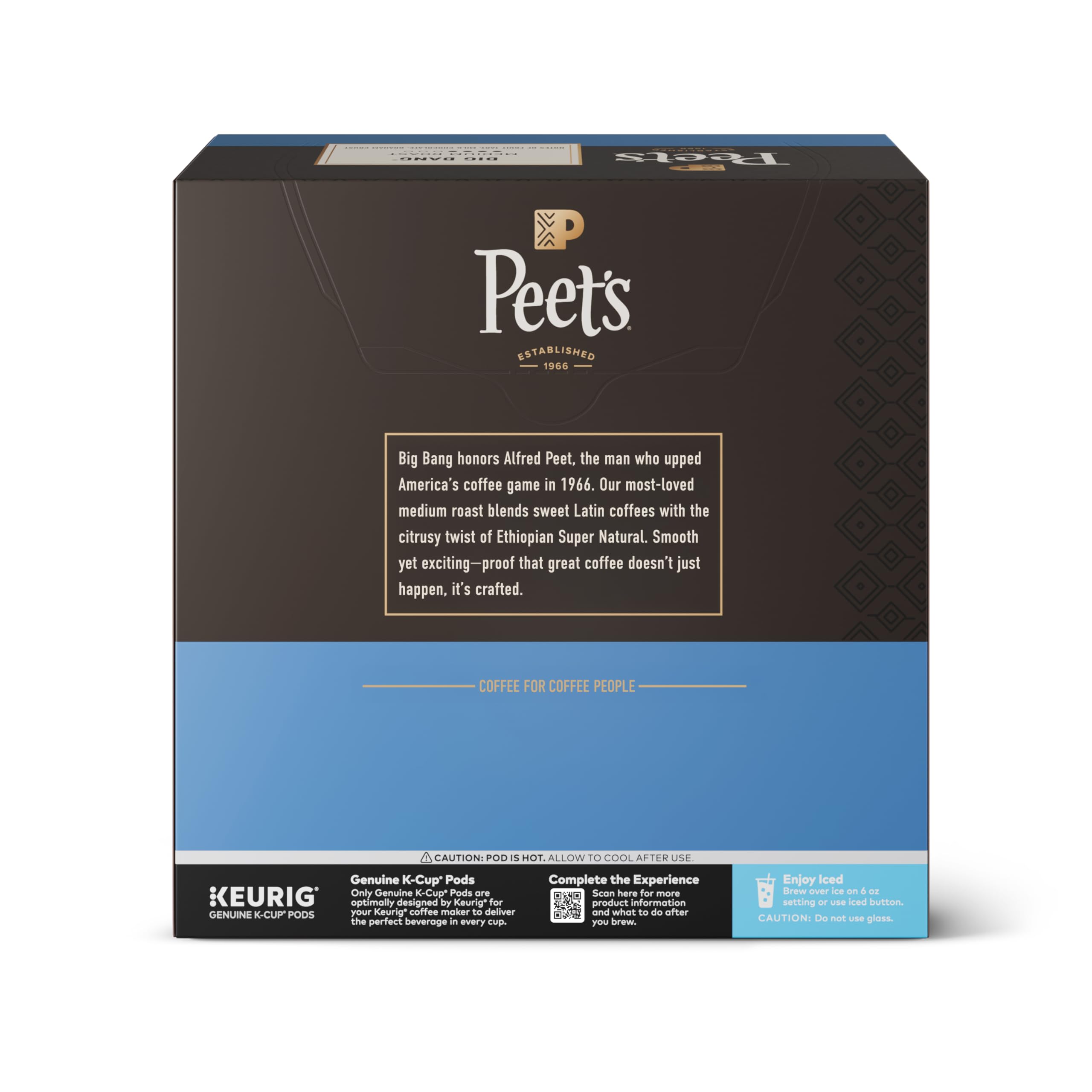 Peet's Coffee, Cápsulas Keurig K-Cup de tostado medio, Big Bang, 32 unidades (1 caja de 32 cápsulas K-Cup)