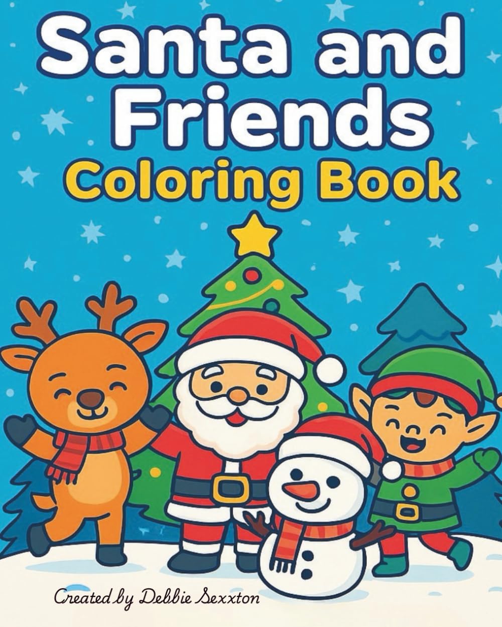 Santa And Friends Coloring Book