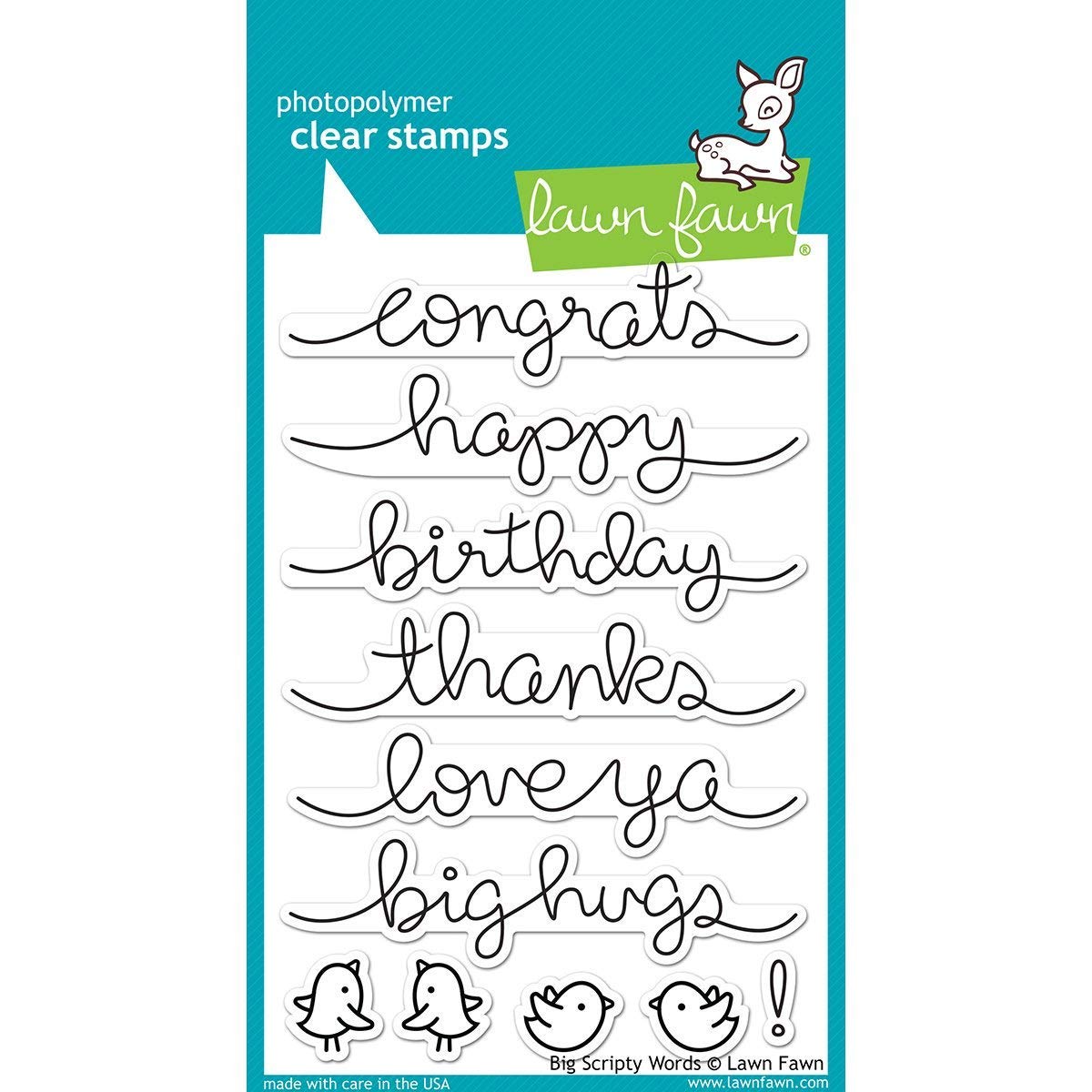 Lawn Fawn Big Scripty Words Stamps