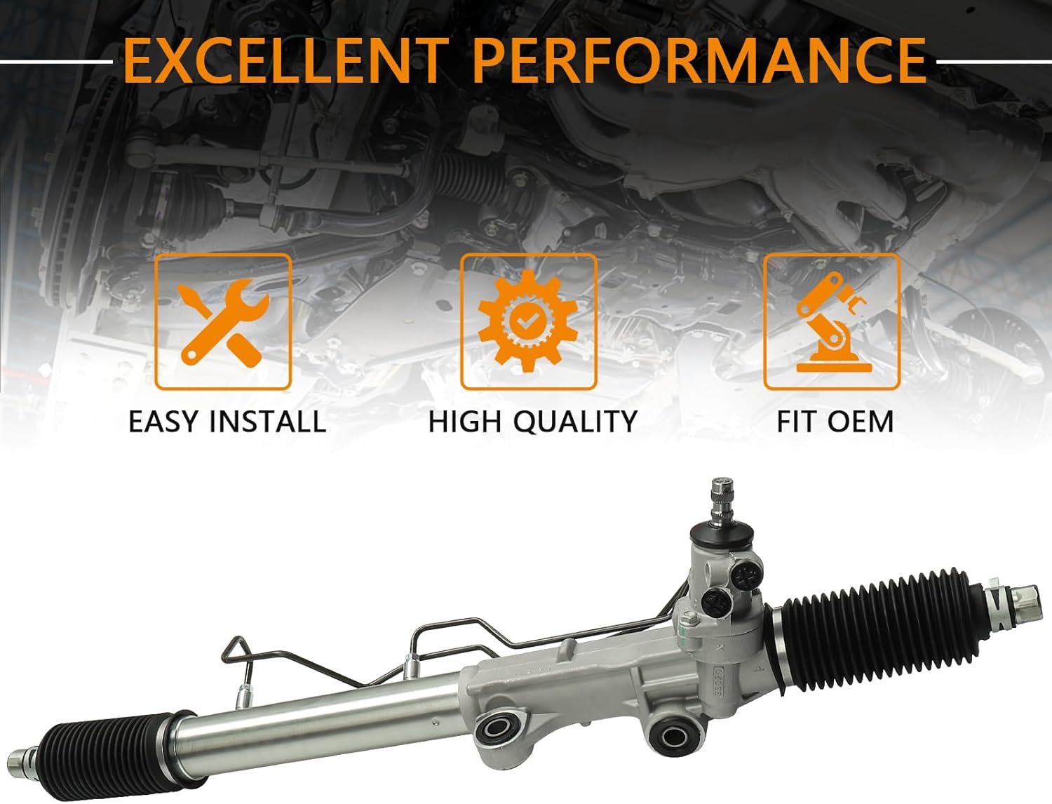 4420035013 Power Steering Rack & Pinion Compatible for 1996-2002 Toyota 4Runner, for Toyota Tacoma 1995-1997, for 1998-2004 Toyota Tacoma & Pre Runner Hydraulic (Not for Manual)