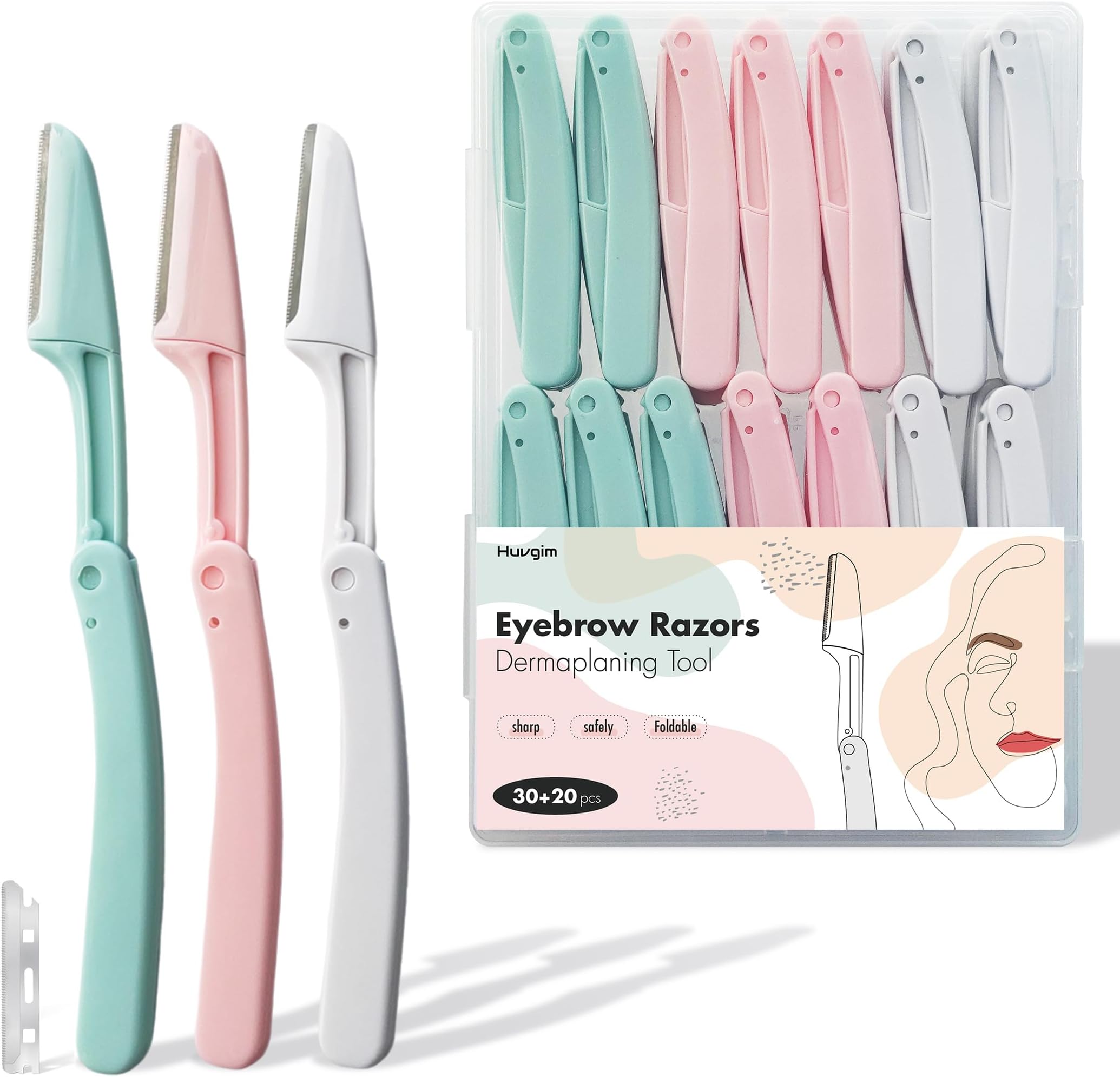 Amazon.com: Dermaplaning Tool (9 Count) and Dermaplane Oil Bundle ...