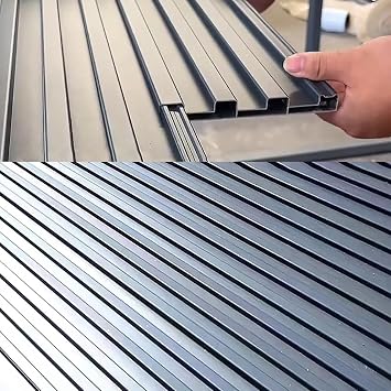 Aluminum Sunroom Roof Panel Connectable, Corrugated Metal Sheets Roofing Twin-wall Insulated, Greenhouse Roof Deck and Roof for Storage Pergola1 pcs,L 2.8m9.1ft