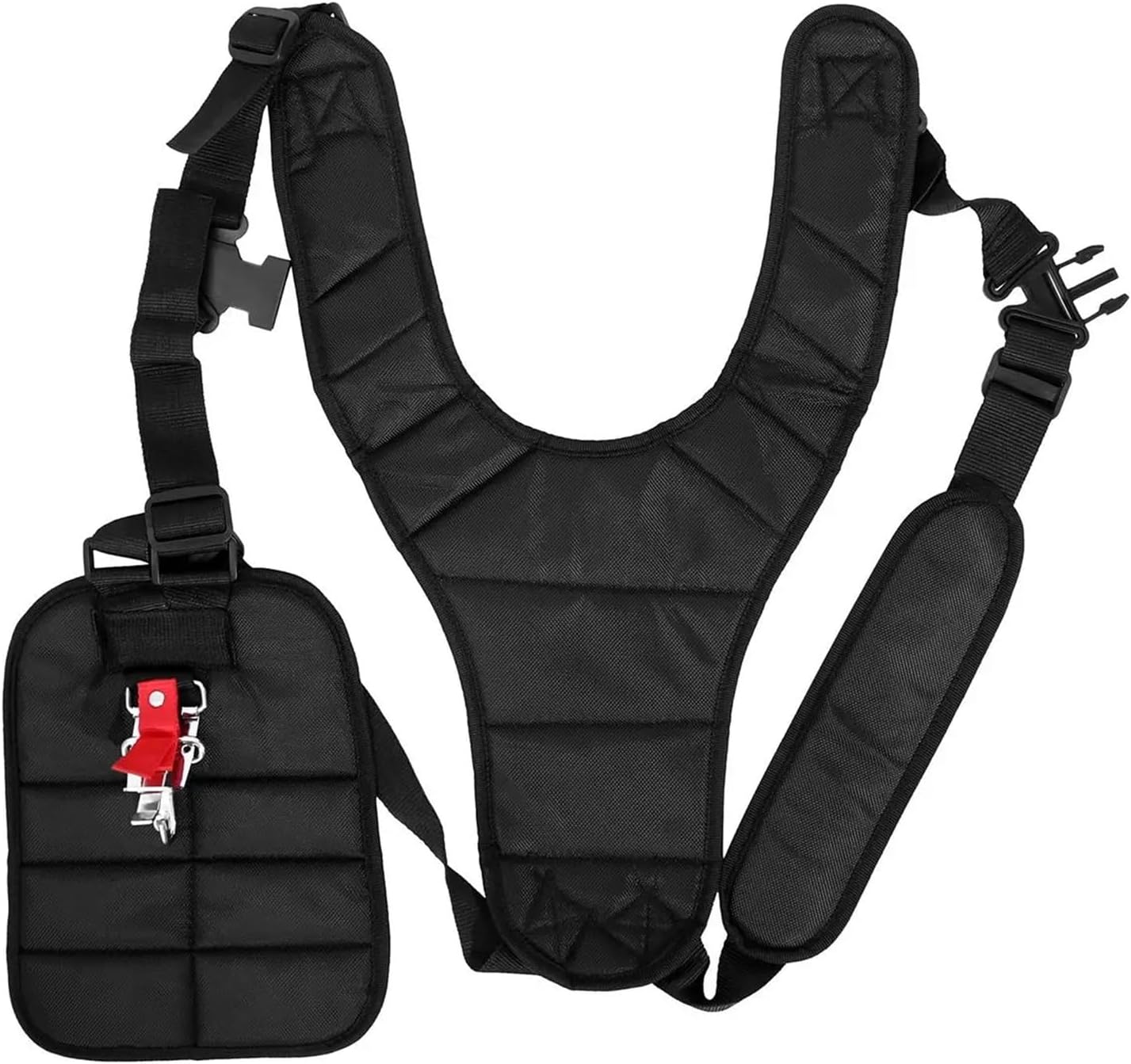 Lawn Mower Strap Strimmer Shoulder Harness Padded Nylon Belt Shoulders Carry Adjustable Black