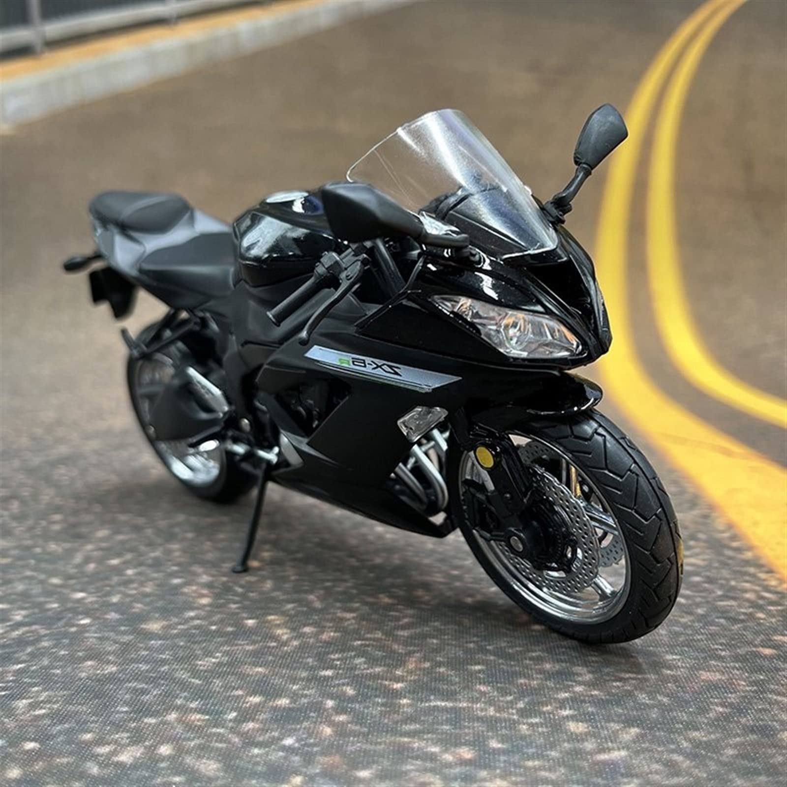 SEYXF Motorbike Toy for Kawasaki ZX-6R Motorcycle Birthday Gift Toys Collection 1/12