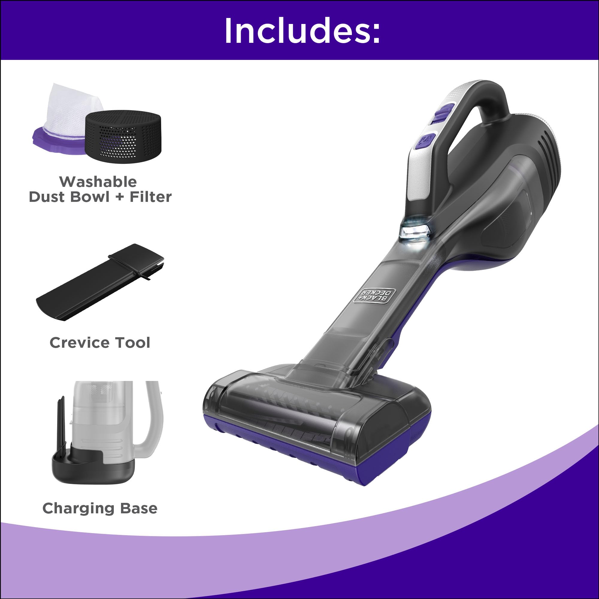 BLACK+DECKER Dustbuster Pet Hair Vacuum - Cordless & Portable -2 BLACK+DECKER Dustbuster Pet Hair Vacuum - Cordless & Portable -2