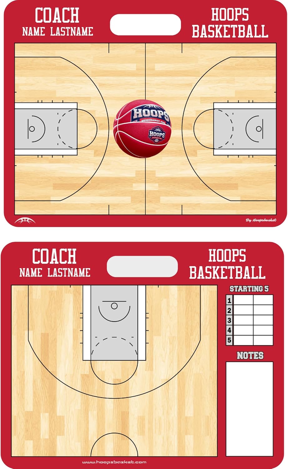 NBA Style Magnetic Strategy Clipboard | Premium Personalized Game Planner for Pro Coaches | Elite Coaches Reversible Design, Durable Composite Buildagnetic Coaching Board