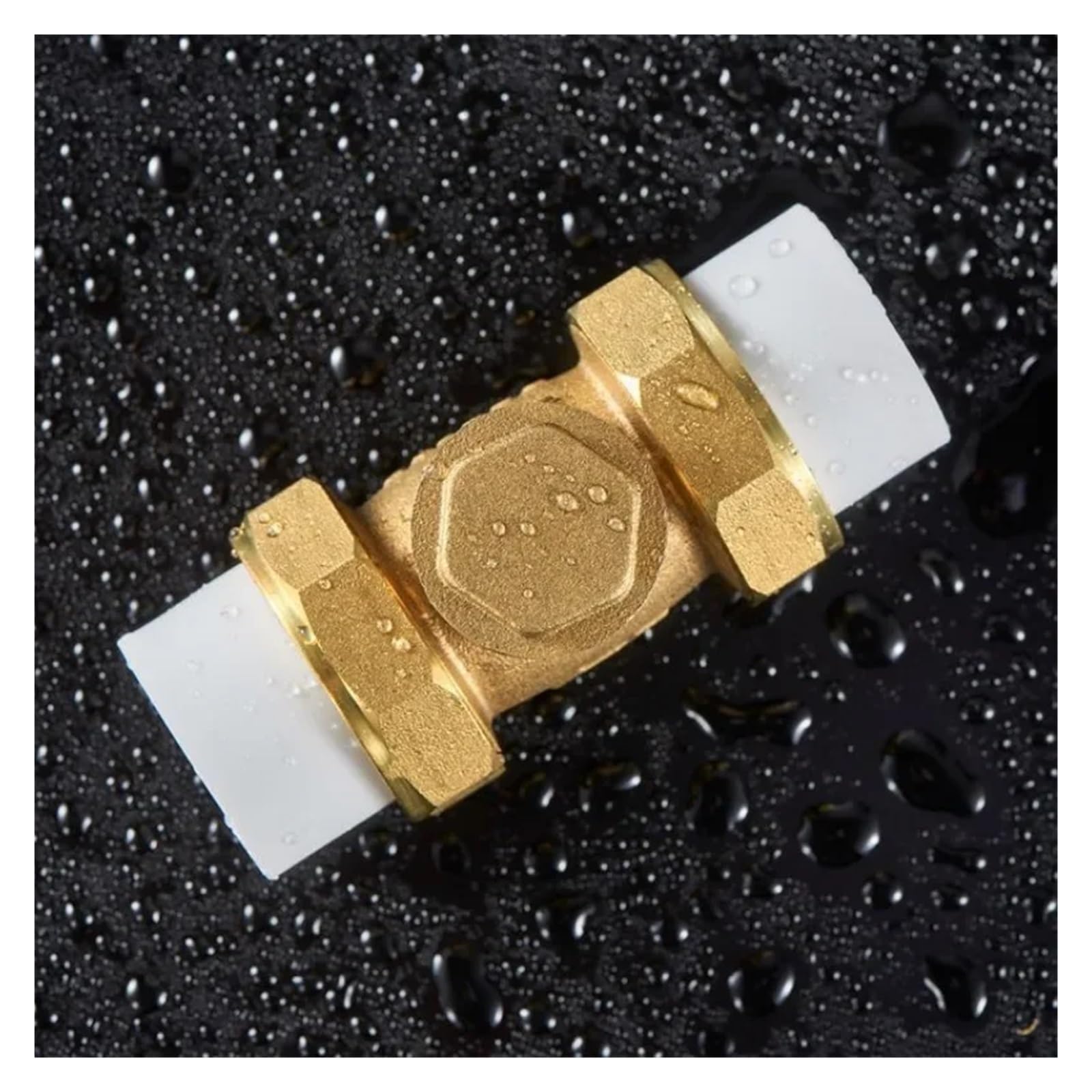 Válvula de retención oscilante de latón con rosca hembra BSP, juntas móviles dobles, antirretorno unidireccional for agua leisurely(40mm)