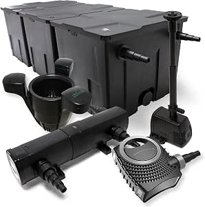 Filtre De Bassin Avec Pompe 60W Et Kit Fontaine - Pompe Immergée Pour Étang Et Jardin