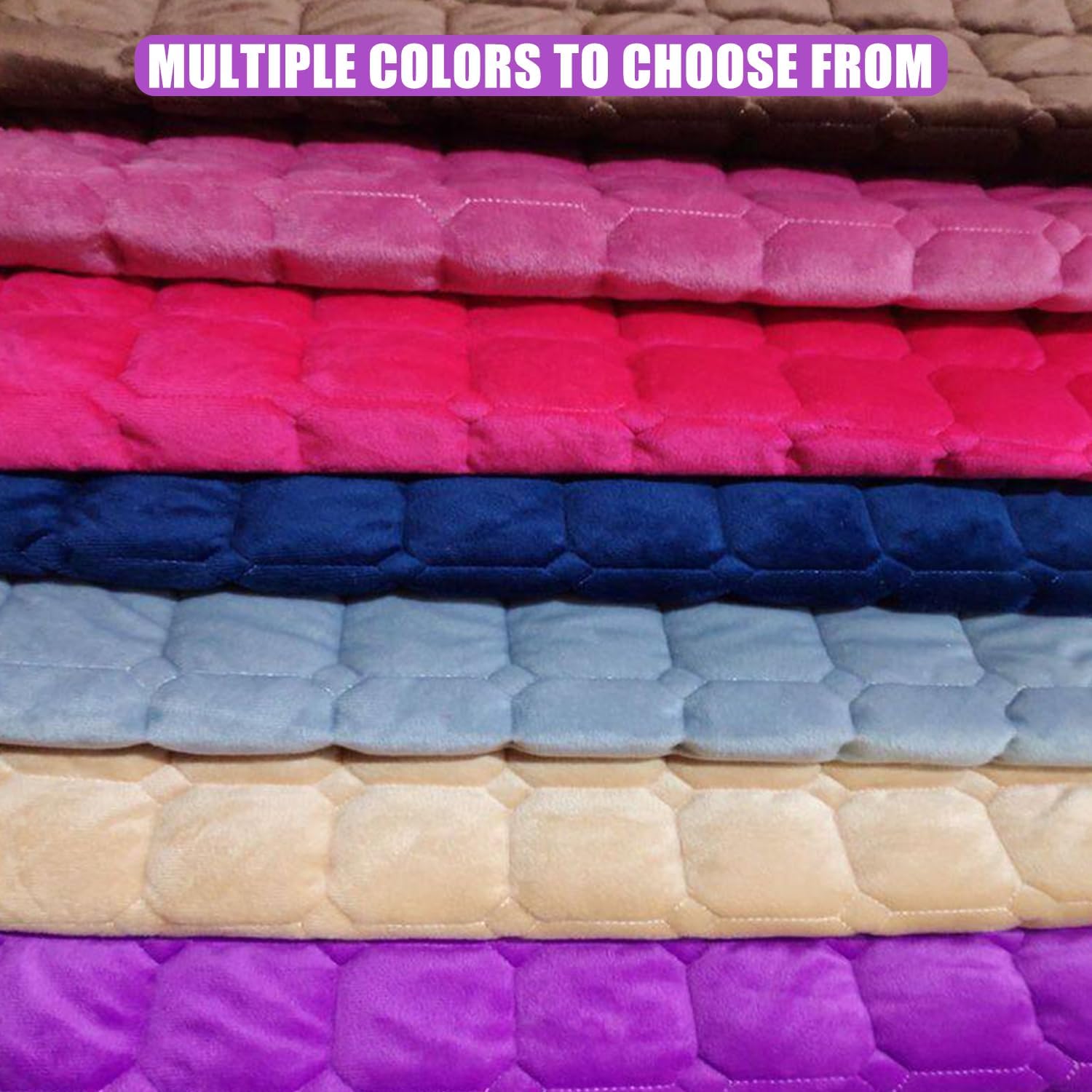 Velvet Massage Table Pad with Elastic Band Anti Slip Massage Table Sheet Beauty Bed Sheet Spa Bed Cover Wash Hair Bed Cover Lash Bed Mattress Topper for Beauty Salon,Purple,70 * 140cm