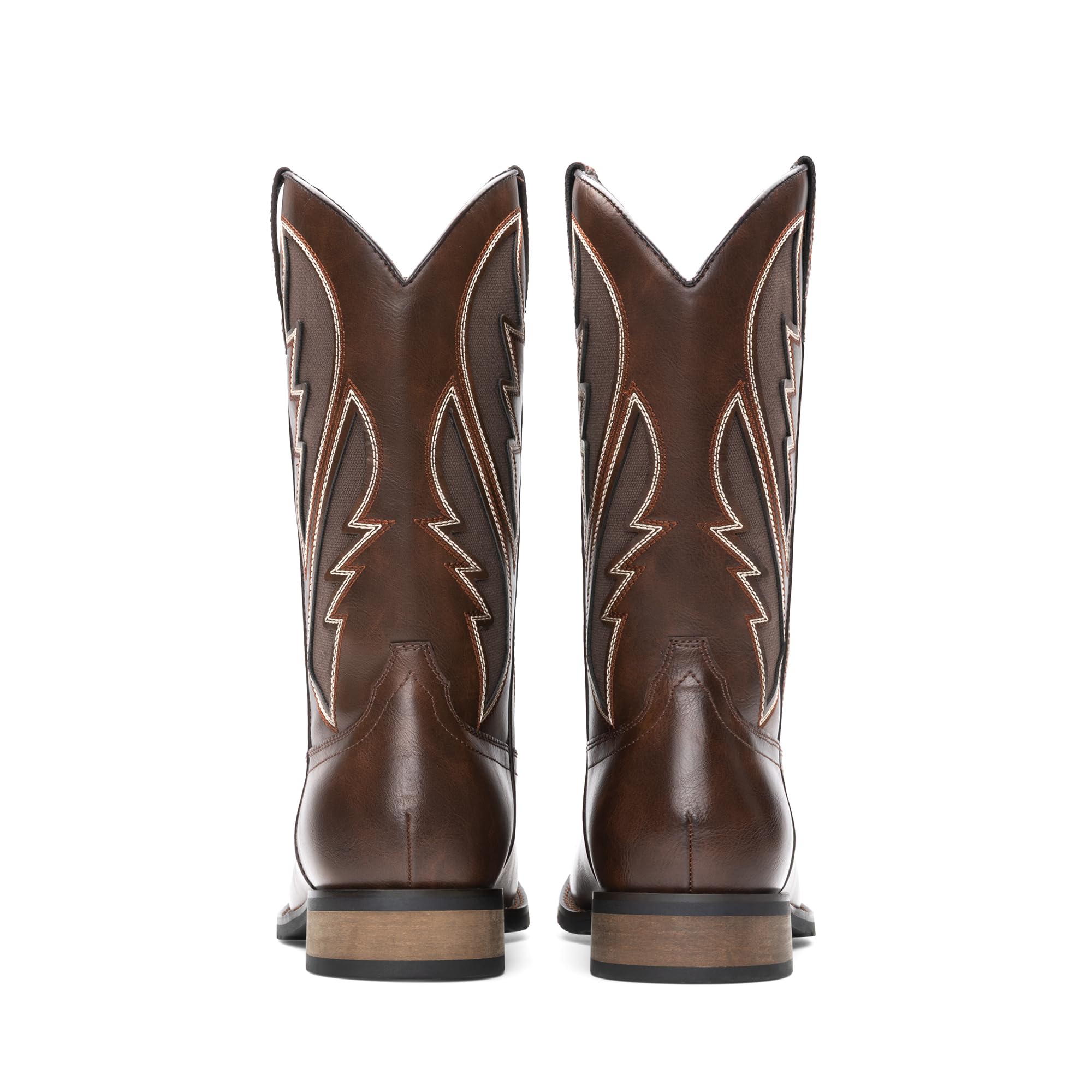 Bruno Marc Stivali da uomo da cowboy classici slip on western con chic ricamato durevole breve alla moda stivali occidentali