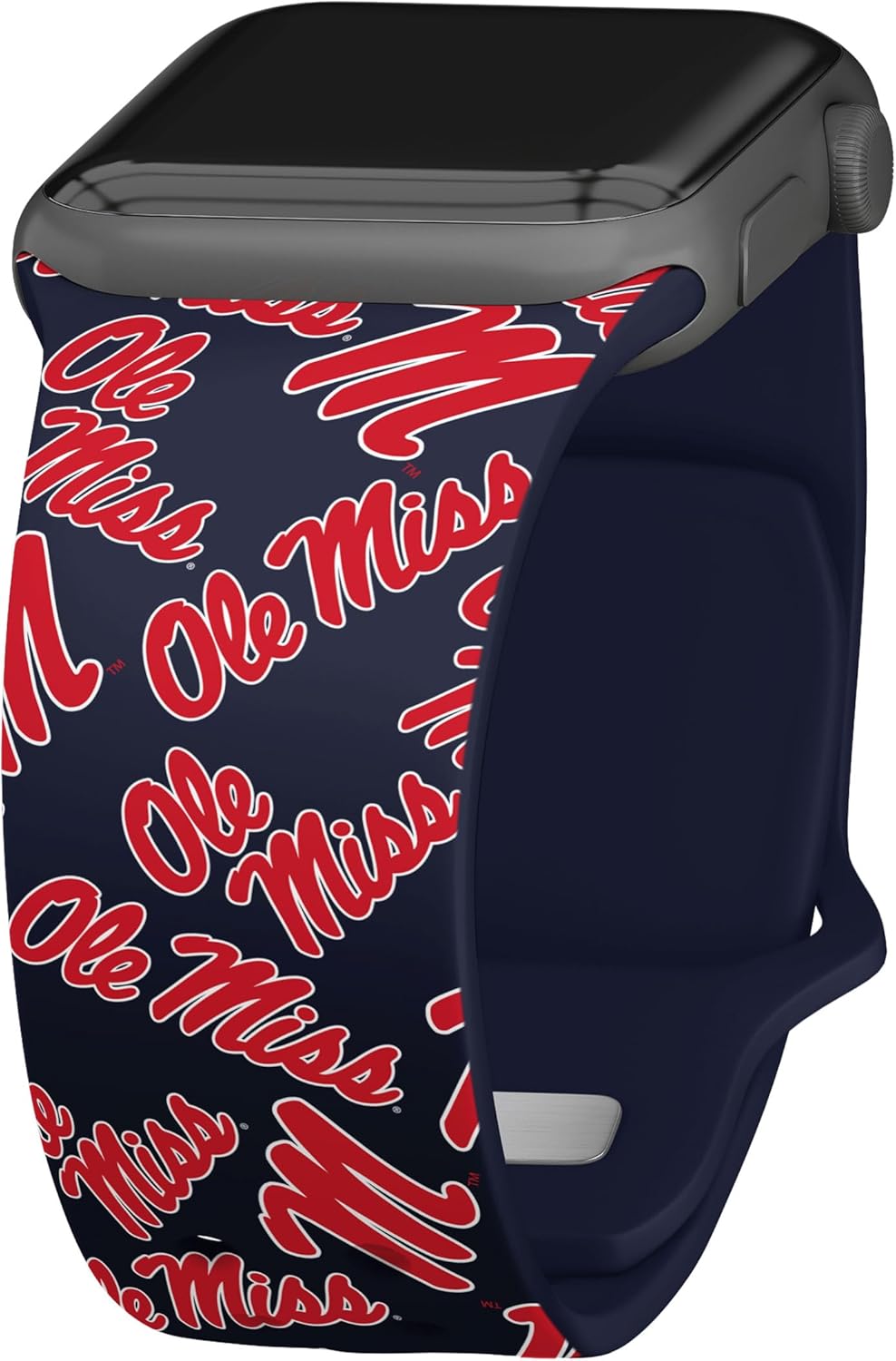Affinity Bands Mississippi Ole Miss Rebels HD NCAA Watch Band Compatible with Apple Watch - All Series