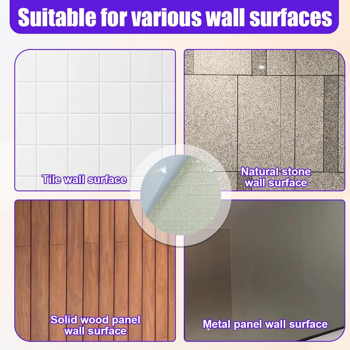 4PCS Garage Wall Protector Car Door Protectors - Anti-Collision Foam Padding Thick Parking Stopper Car Door Bumper Guards - Self Adhesive Garage Wall Pad for Warehouse Parking Assist (White)