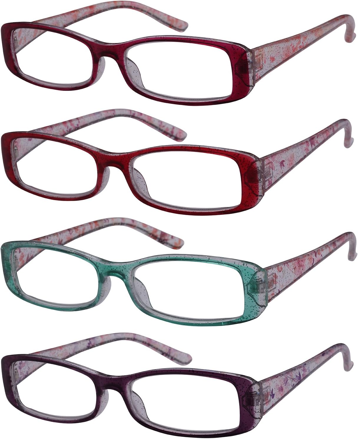 Edge IWear Pack 4 Assorted Colors Women's Rectangular