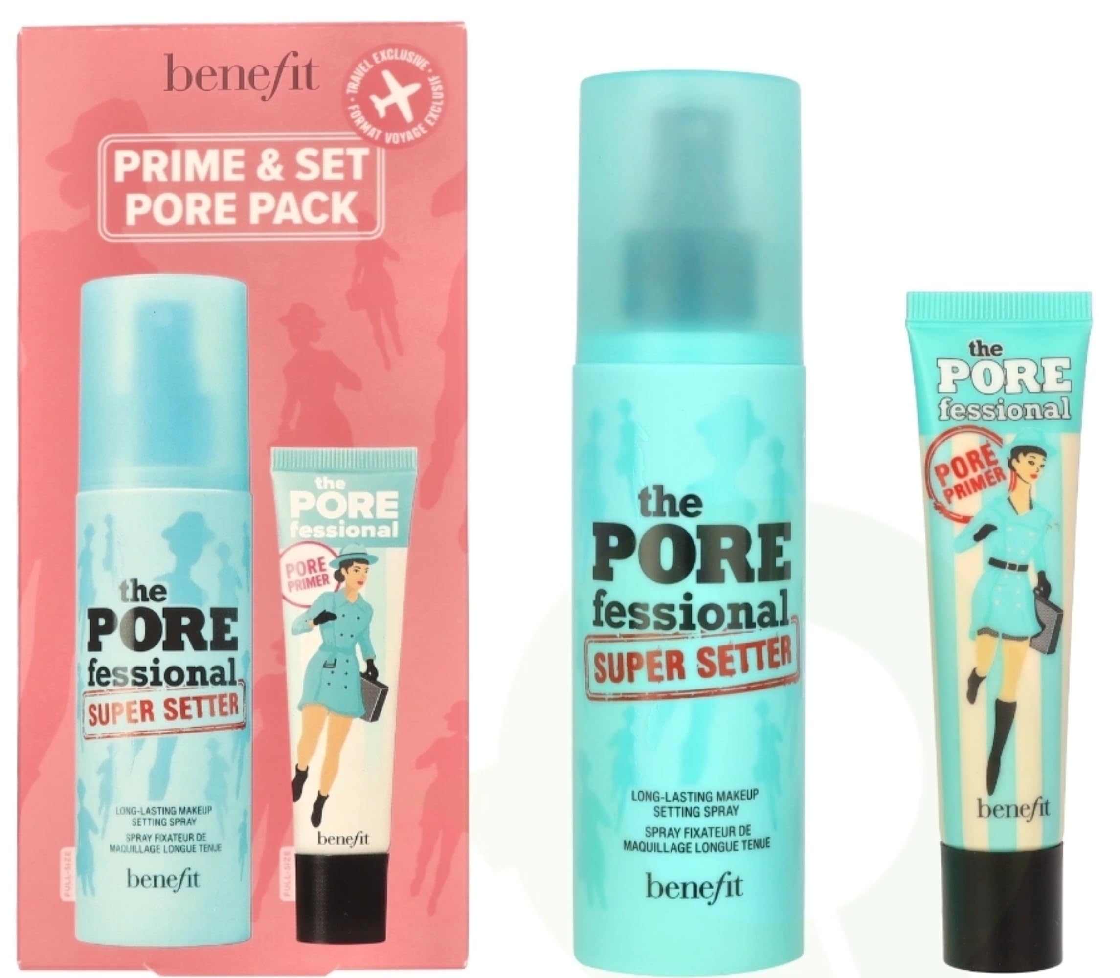 Amazon.com : Benefit Prime & Set Pore Pack 2-Piece Set, (0.74