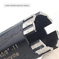 Vista 5 de 1-3/8 '' Broca de núcleo de diamante seco 5/8'-11 Rosca para granito 1.378 in Albañilería Coring