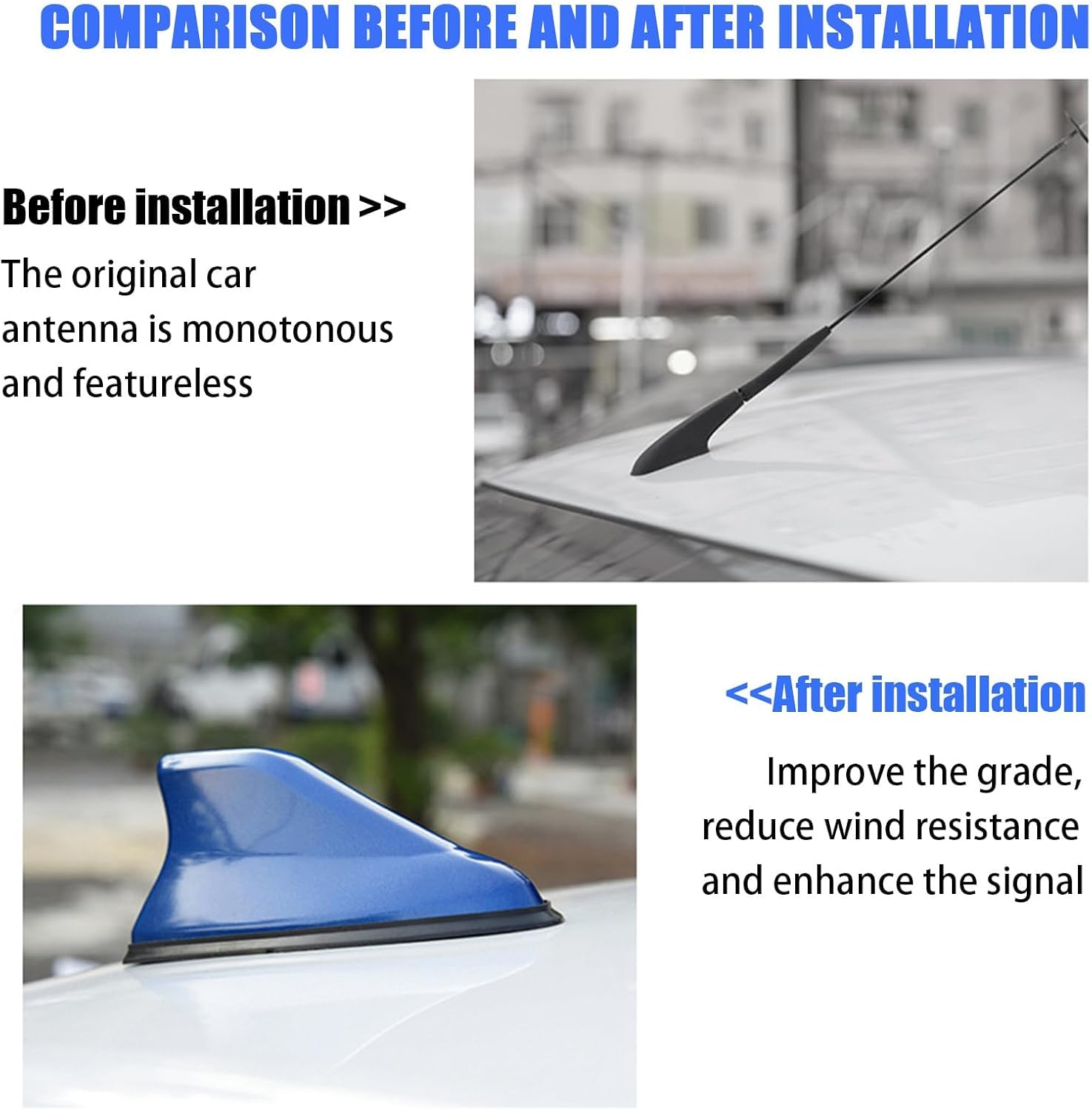 Car Shark Fin Antenna Cover for Acura ILX 2013 2014 2015 2016 2017 2018 Automotive Signal Roof Aerial Cover Car Roof Aerial Caps Car Antenna Topper,G