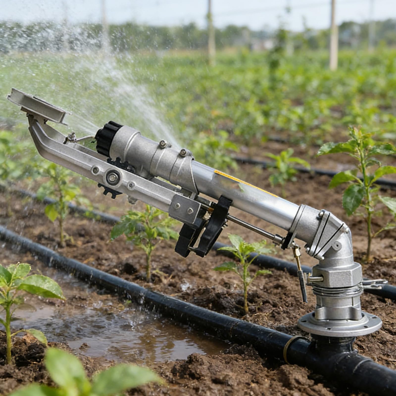 Pistolet d'arrosage Haute Pression pour l'irrigation agricole, pulvérisateur à Eau réglable pour l'irrigation des fermes, Jardins, pelouses, vergers et potagers.
