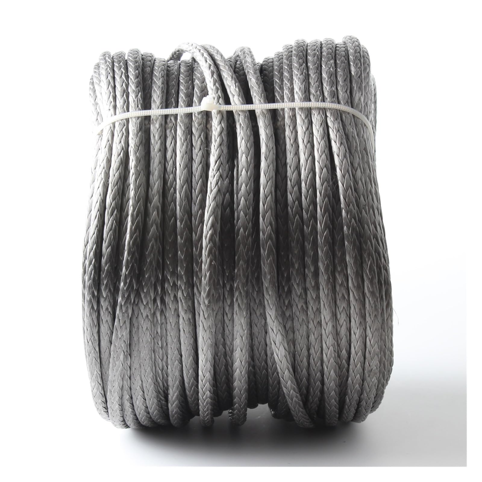 50m 3.5mm 12 brins 2500lb Uhmwpe fibre tresse treuil corde for 4WD hors route ATV UTV SUV camion bateau(Grey 50m)