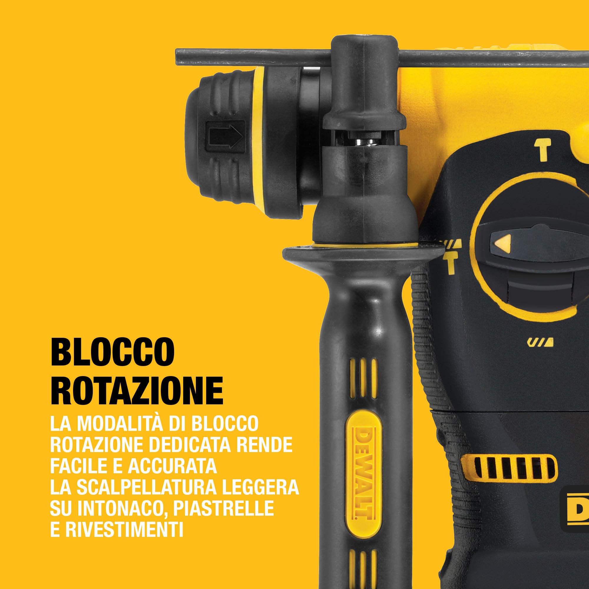 DEWALT Tassellatore a percussione SDS-Plus 18 V XR 24 mm Solo corpo macchina, DCH253N-XJ
